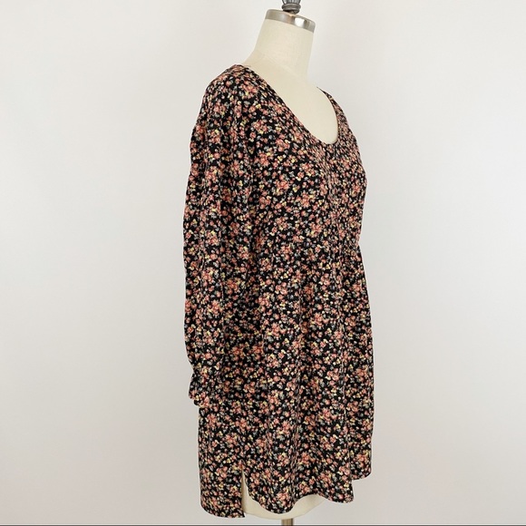 Elodie Baby Doll Floral Cottagecore Tunic Dress - Picture 3 of 6